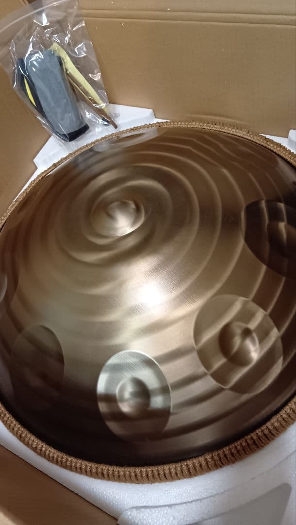 ハンドパン 432Hz 9音 22インチ 新品 打楽器 瞑想 スティールドラム