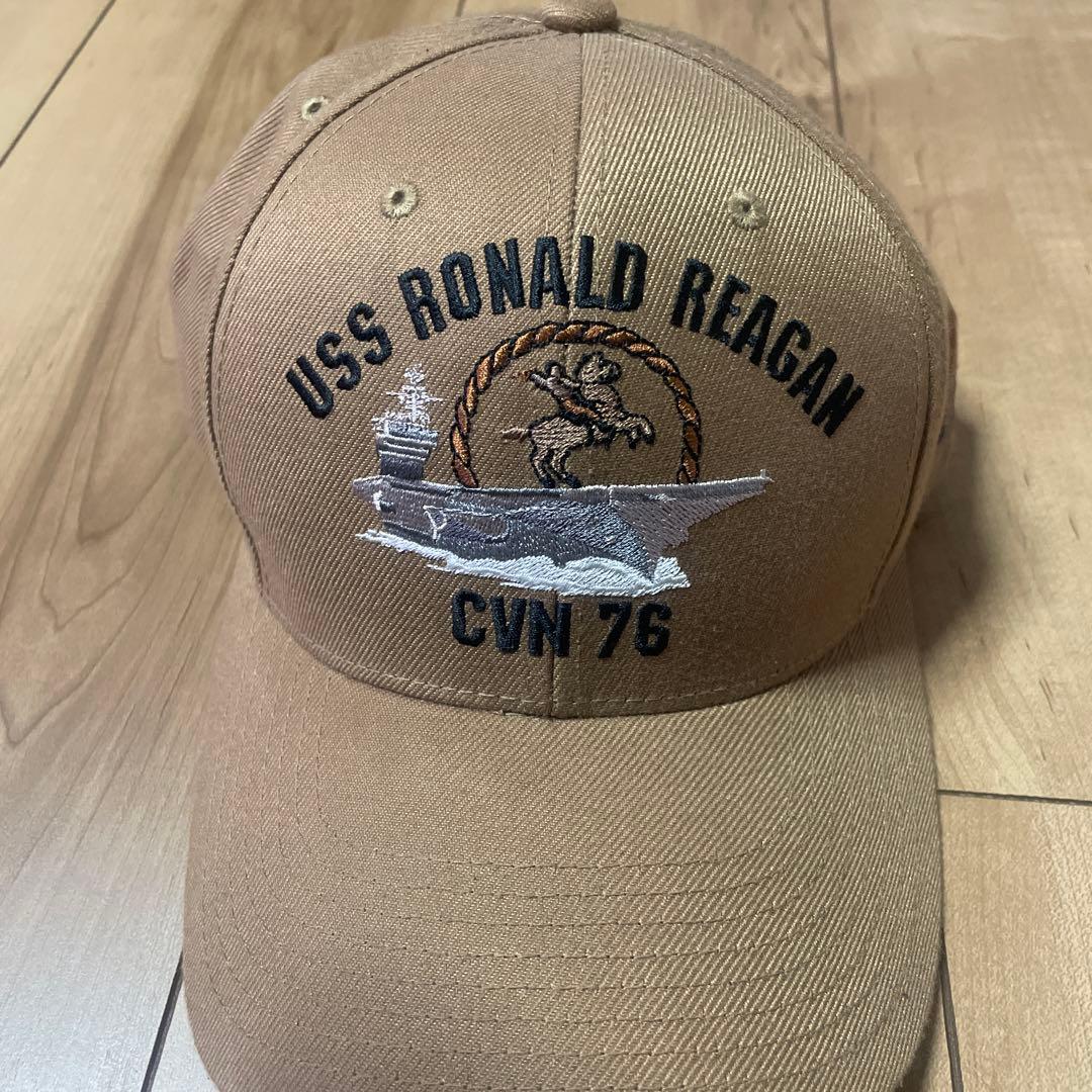 ロナルドレーガン　キャップ　米軍放出品　USNAVY CVN76 空母