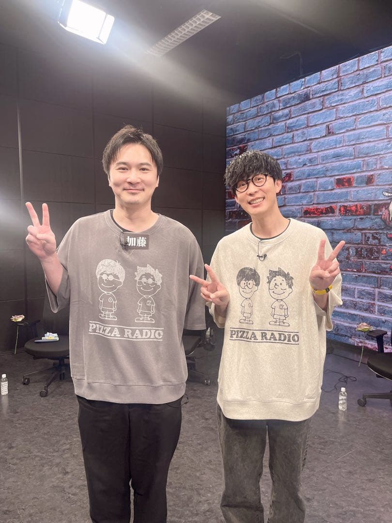 【最終価格】激レア ピザラジオ 半袖 スウェット Tシャツ XL グレー