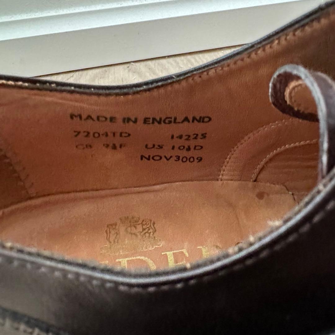 SANDER ダークブラウン ドレスシューズ 革靴 9.5