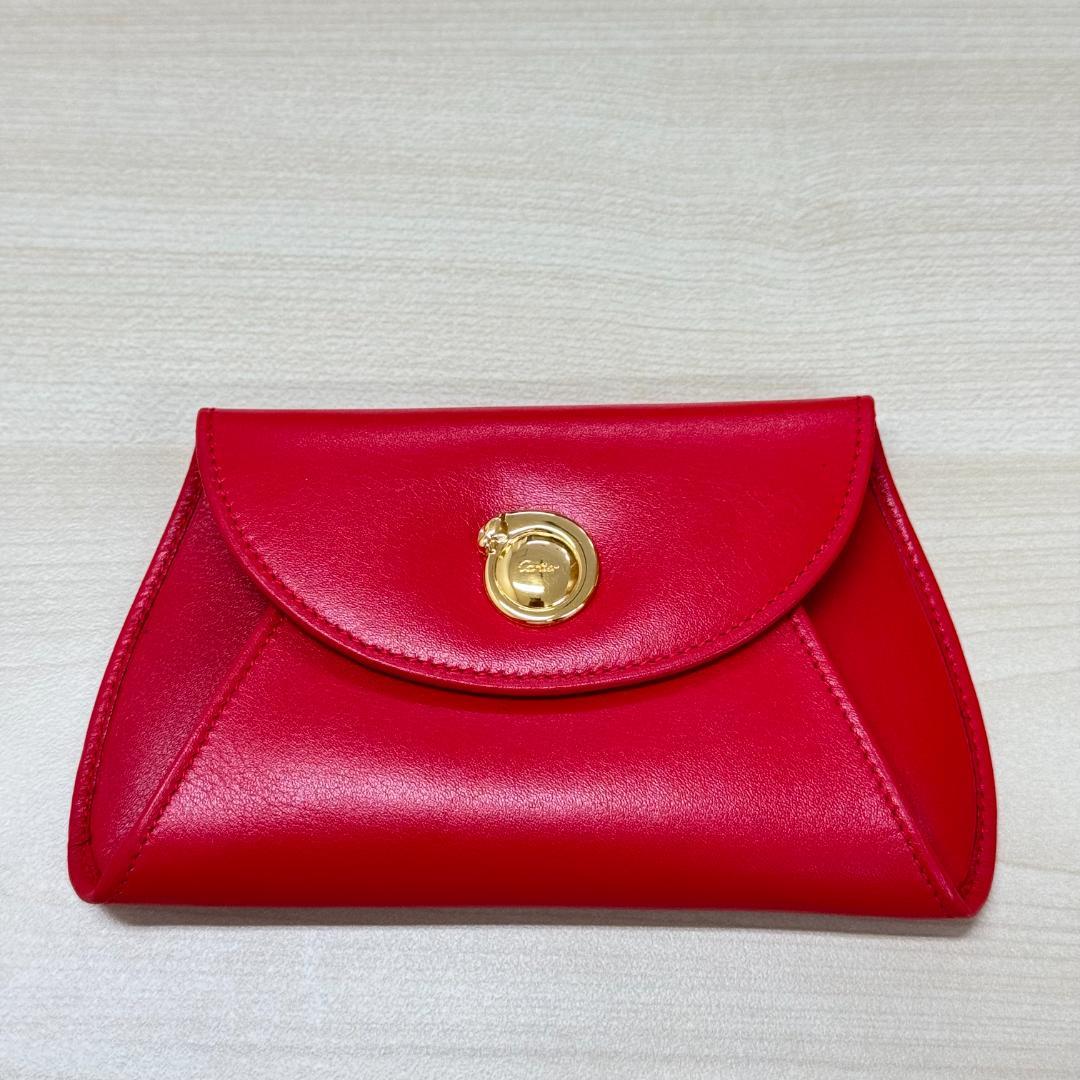 【未使用】 Cartier ケース パンテール レッド カルティエ