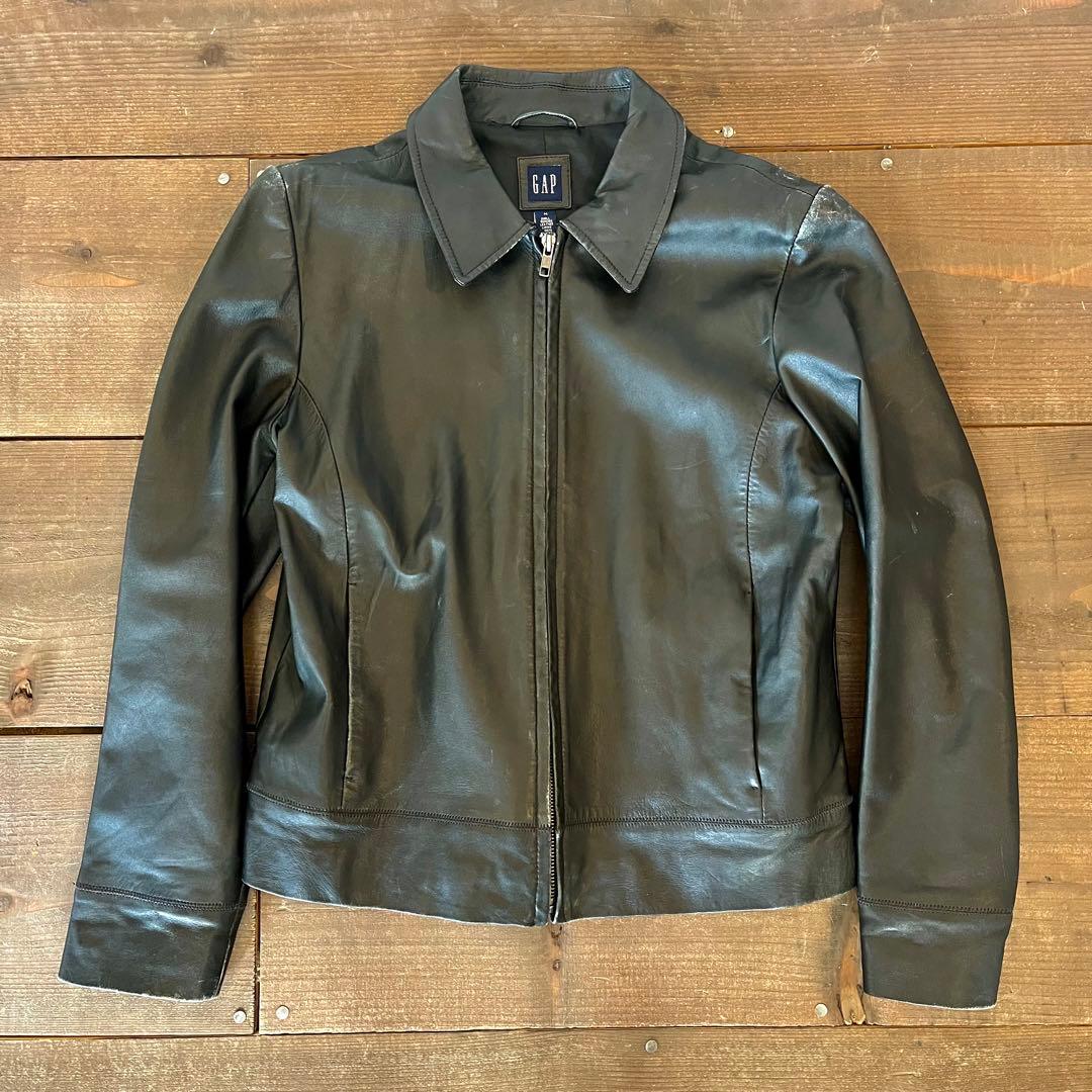 90's OLD GAP leather jacket レザージャケット