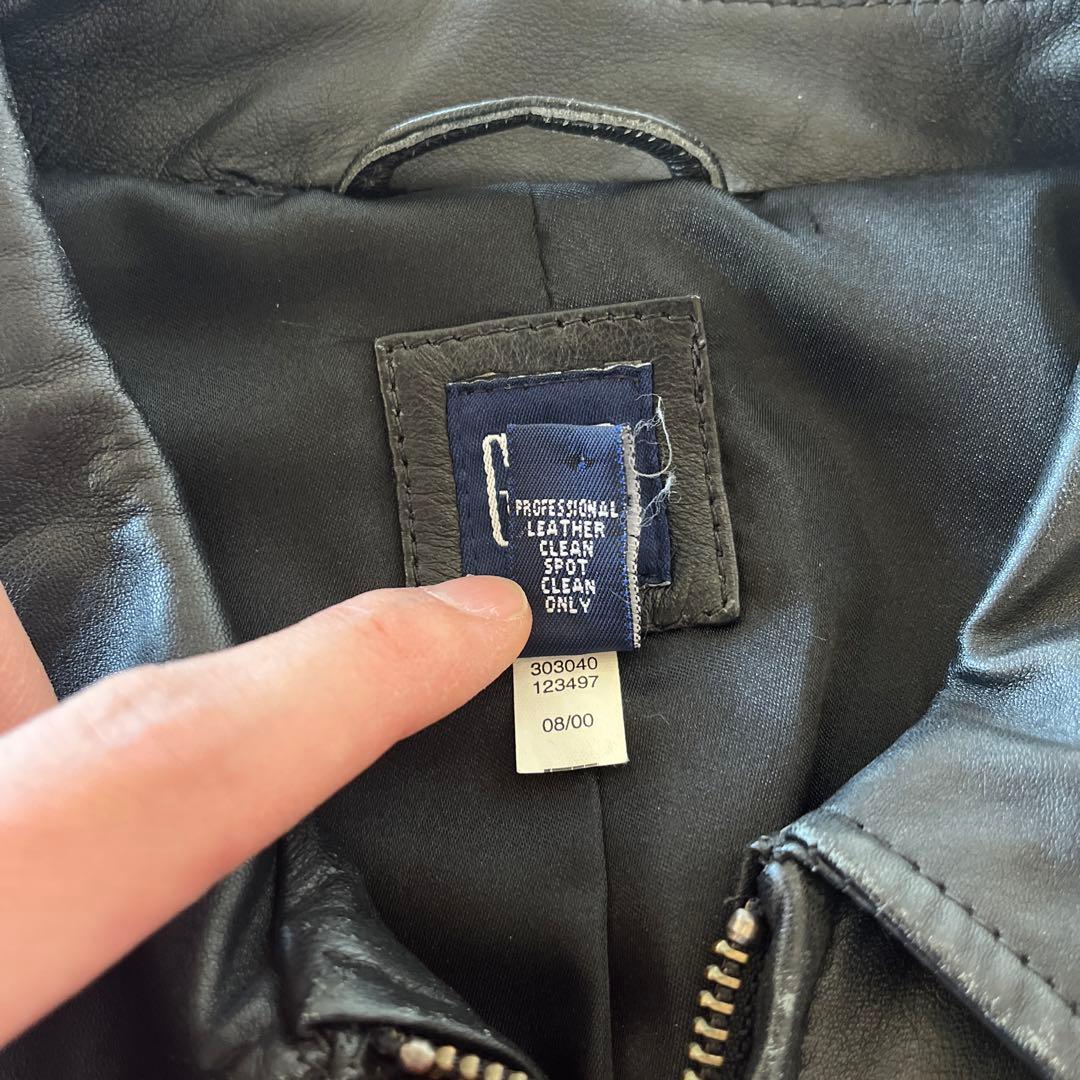 90's OLD GAP leather jacket レザージャケット