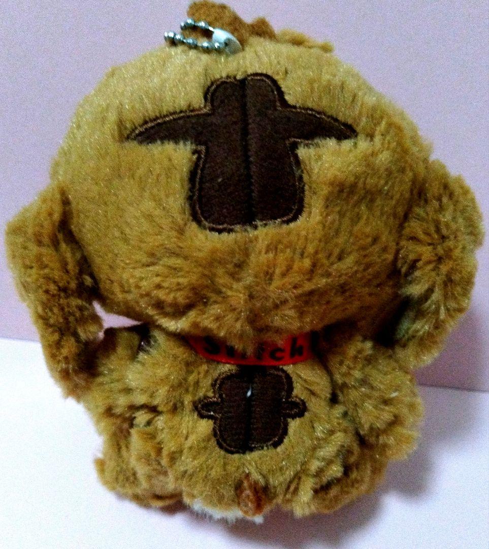 レトロ当時物　ディズニー　スティッチ　もふもふ ぬいぐるみ キーホルダー