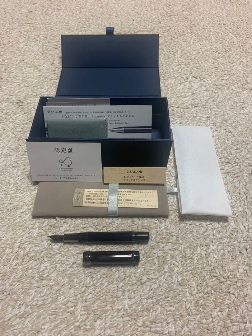 CYLINT万年筆 ブラックステンレス ¥66,000