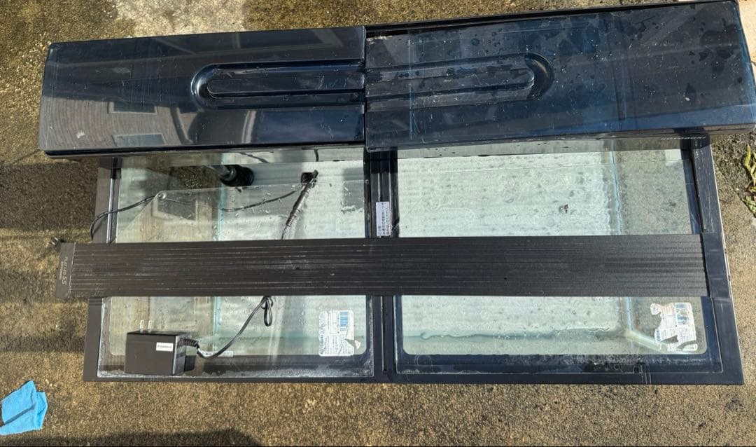 コトブキ90cmガラス水槽 上部LEDライト　バックスクリーンLEDライト付き