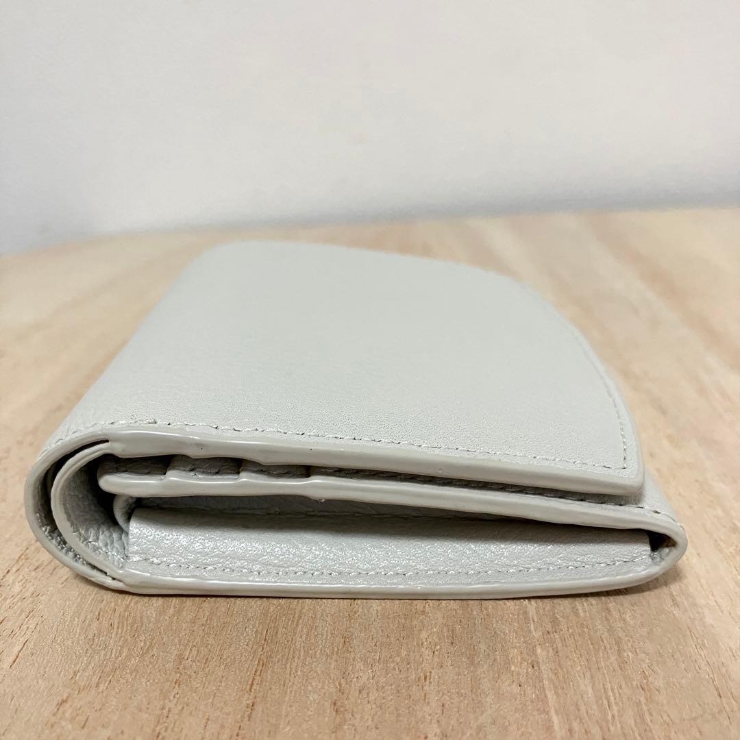訳あり✨未使用✨マザーハウス✨アーチウォレット✨白✨ 定価19,800円