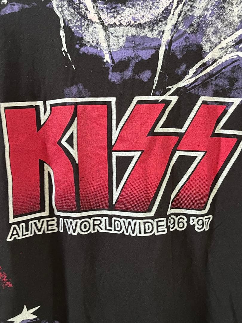 ミュージシャン KISS ALIVE WORLDWIDE TOUR TEE 1996-1997