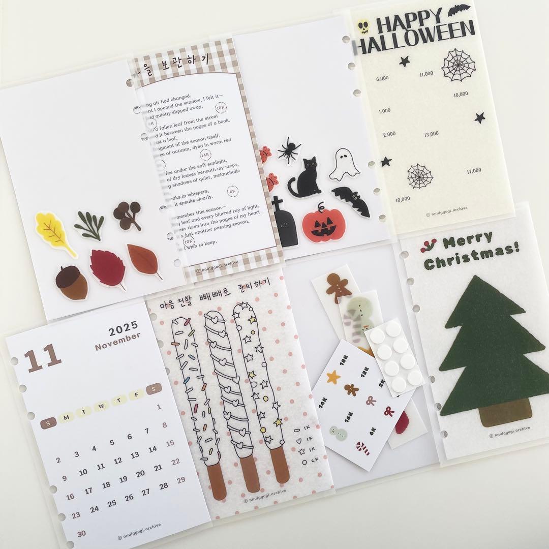 新春セール　韓国　貯金　アクリルバインダー　カバー　リフィル　1年分　ジップ