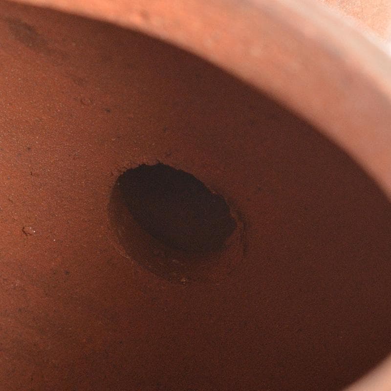 中国　紫砂　朱泥　漢詩布袋像文　急須　茶壷　在銘　N　6667