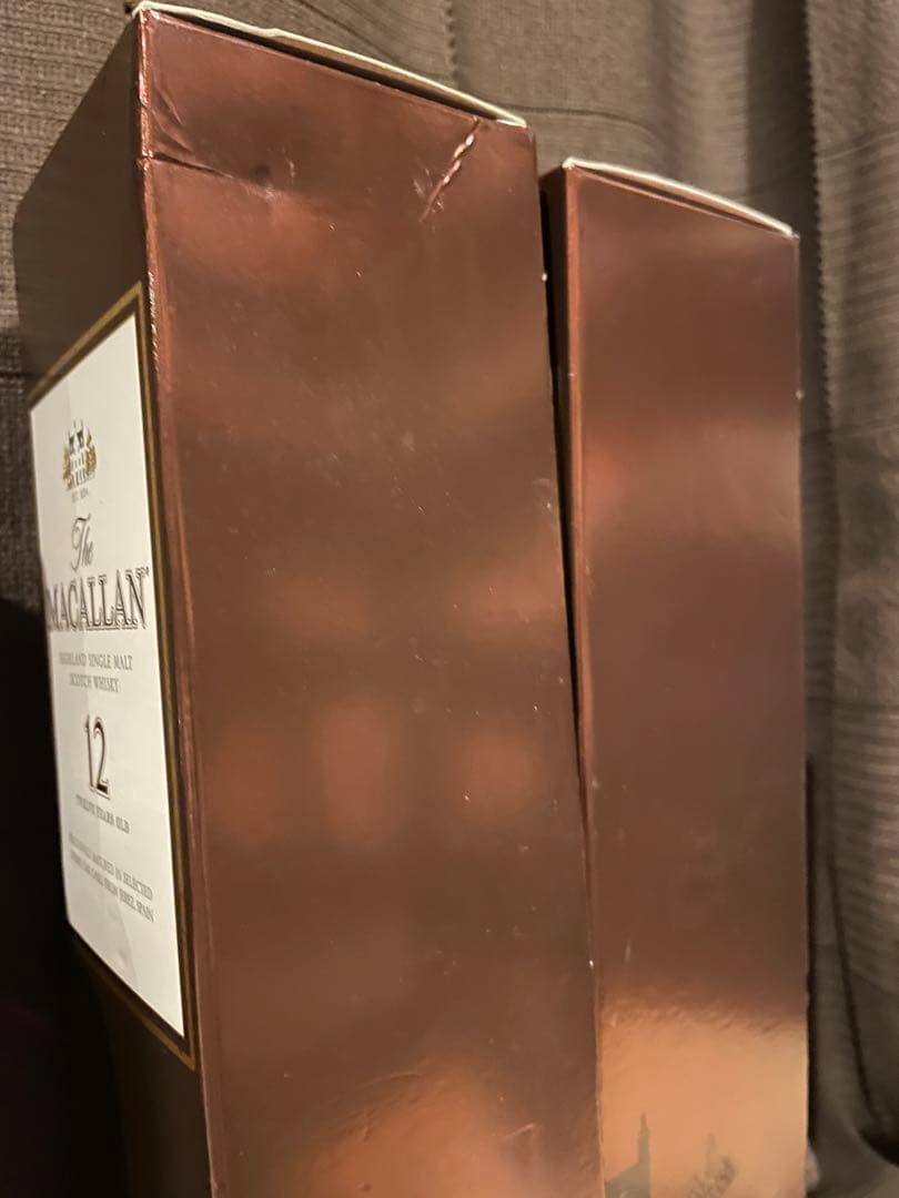 ウイスキー マッカラン12年 ハイランドシングルモルト 2本セット 旧ボトル 箱