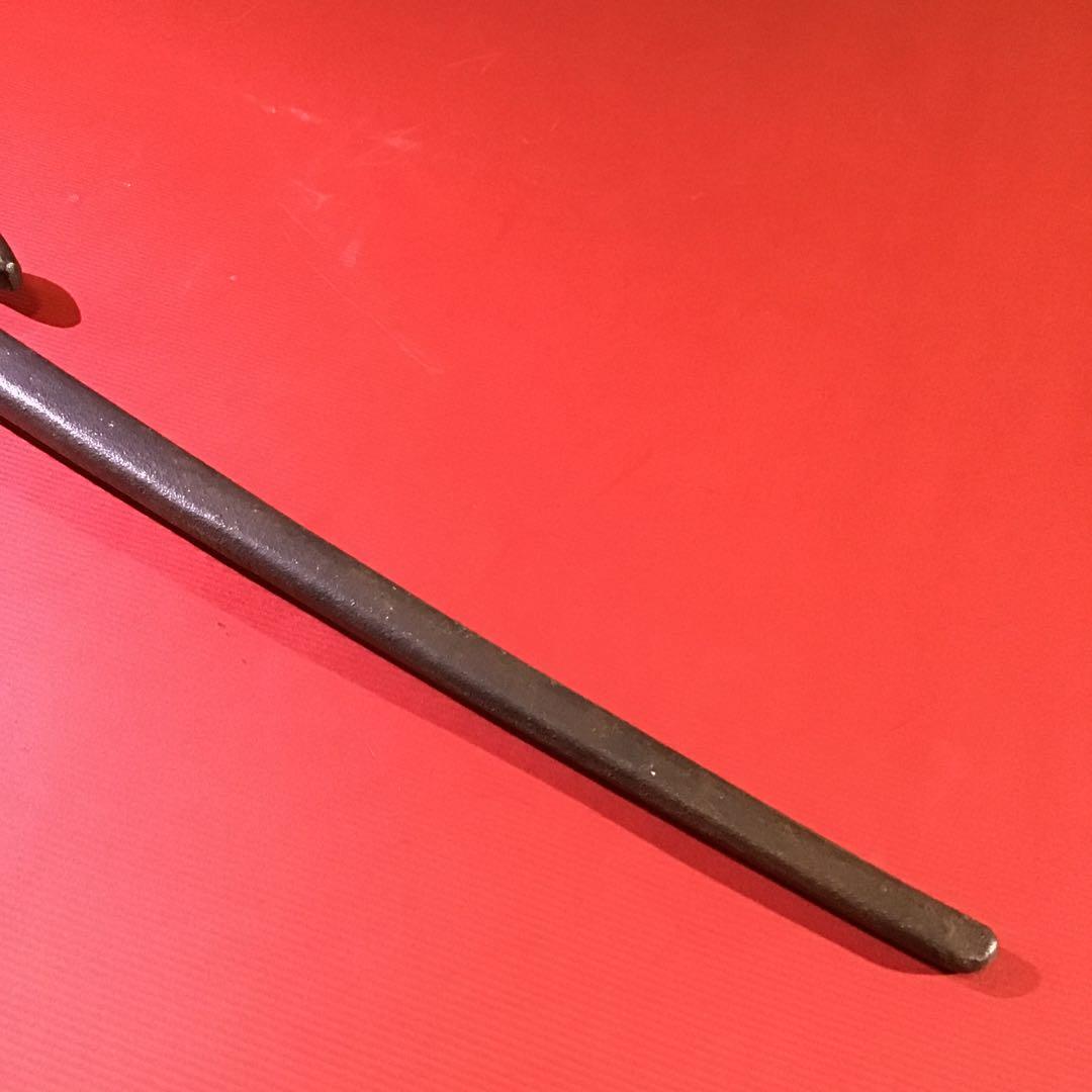 鐵地　十手　兜割　蝶象嵌