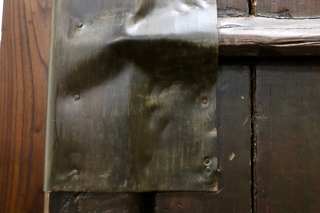 GMGH477○年代物 蔵扉 両開き 時代扉 建具 オブジェ 稀少 アン