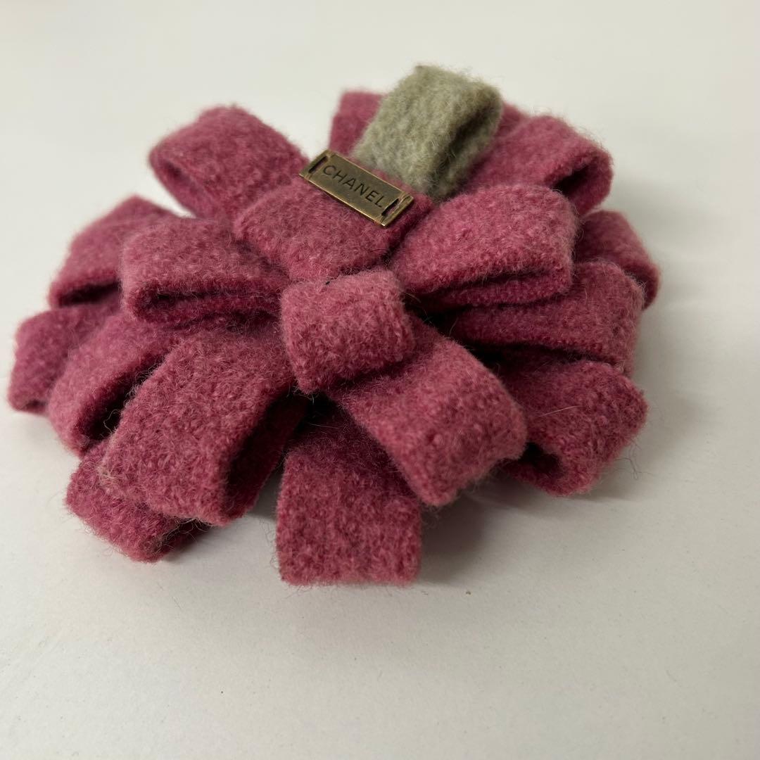 CHANEL シャネル ブローチ コサージュ フラワー ツイード