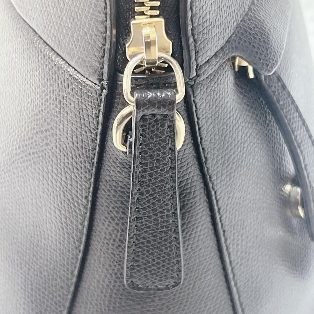 極美品✨FURLA パイパー 2way ハンドバッグ ショルダーバッグ 黒 M