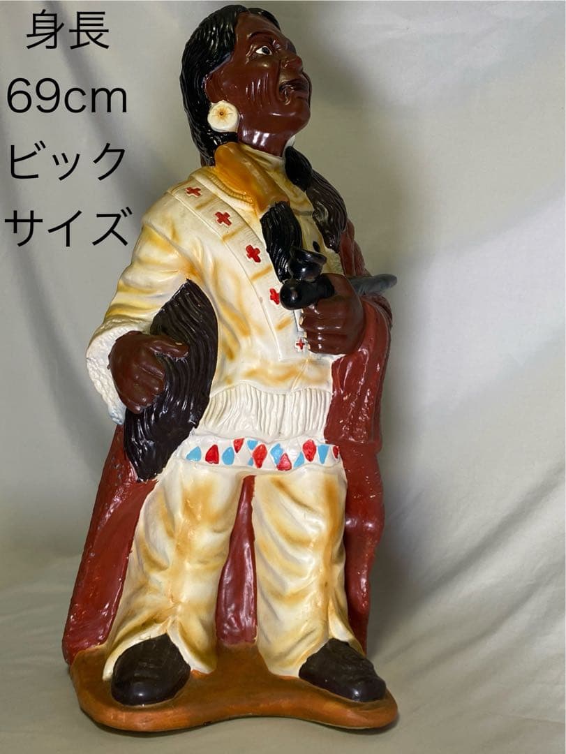 2173❣️ インディアン　女性　オブジェ　看板