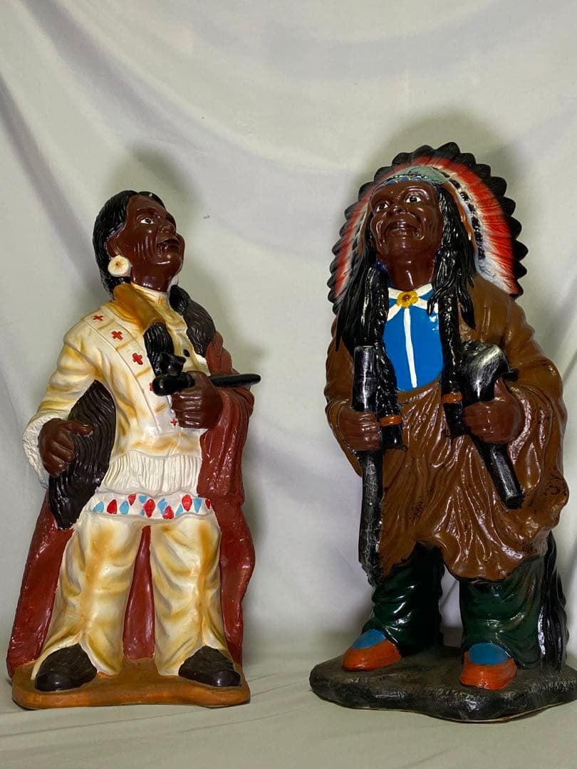 2173❣️ インディアン　女性　オブジェ　看板