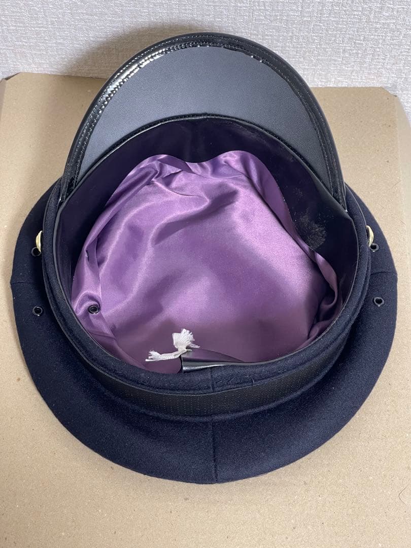 新*線様 大日本帝国海軍 士官軍帽 制帽 58cm 複製品 日覆付 日本軍 未使