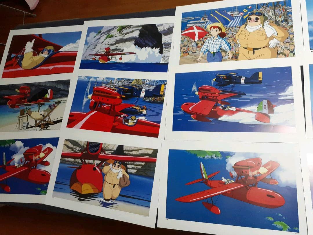 【7】紅の豚　作品集　ジブリカレンダーGBL ２５枚以上あります　収集完了