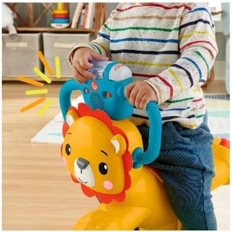 限定品 フィッシャープライス はずむ！まわる！バイリンガル・らいおん