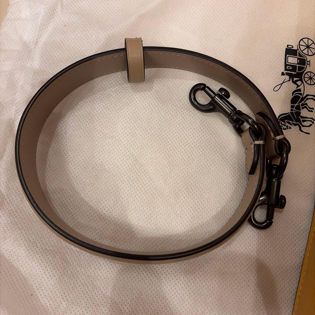 【最終値下げ】COACH ショルダーバッグ ブラウン イエロー