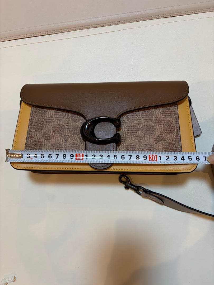 【最終値下げ】COACH ショルダーバッグ ブラウン イエロー