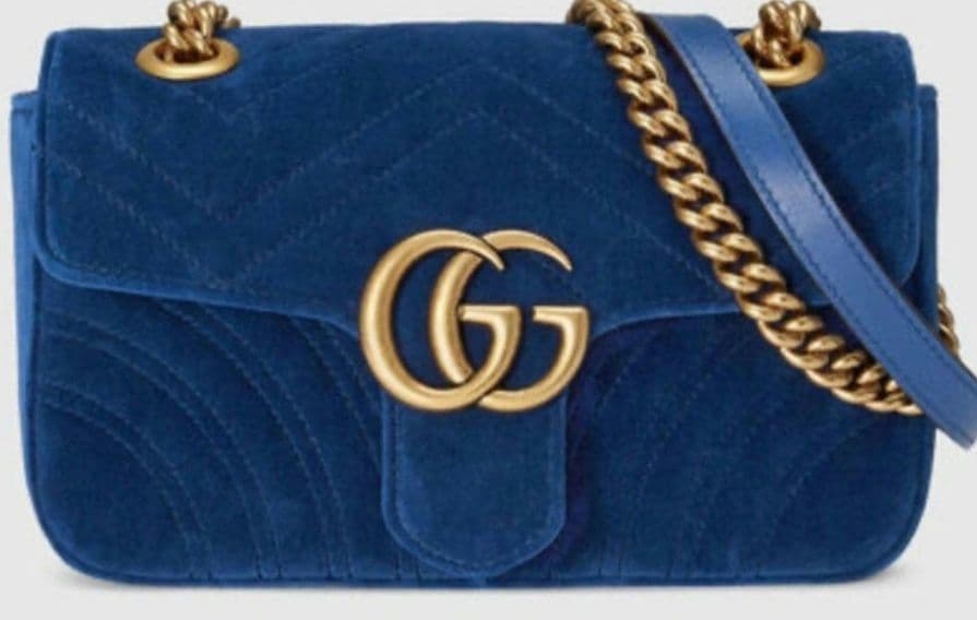 グッチGGマーモントベルベット生地バッグ