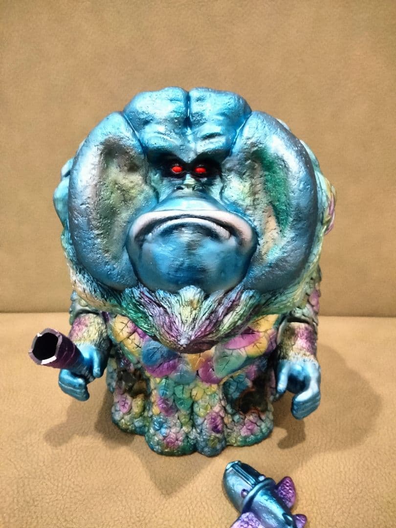 ソフビ　monstock 超未来人類ヒバンゴ　エトヤ製作堂　izumonster