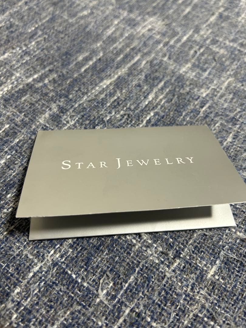 STAR JEWELRY k10 ピアス(ダイヤモンド・ブルートパーズ)