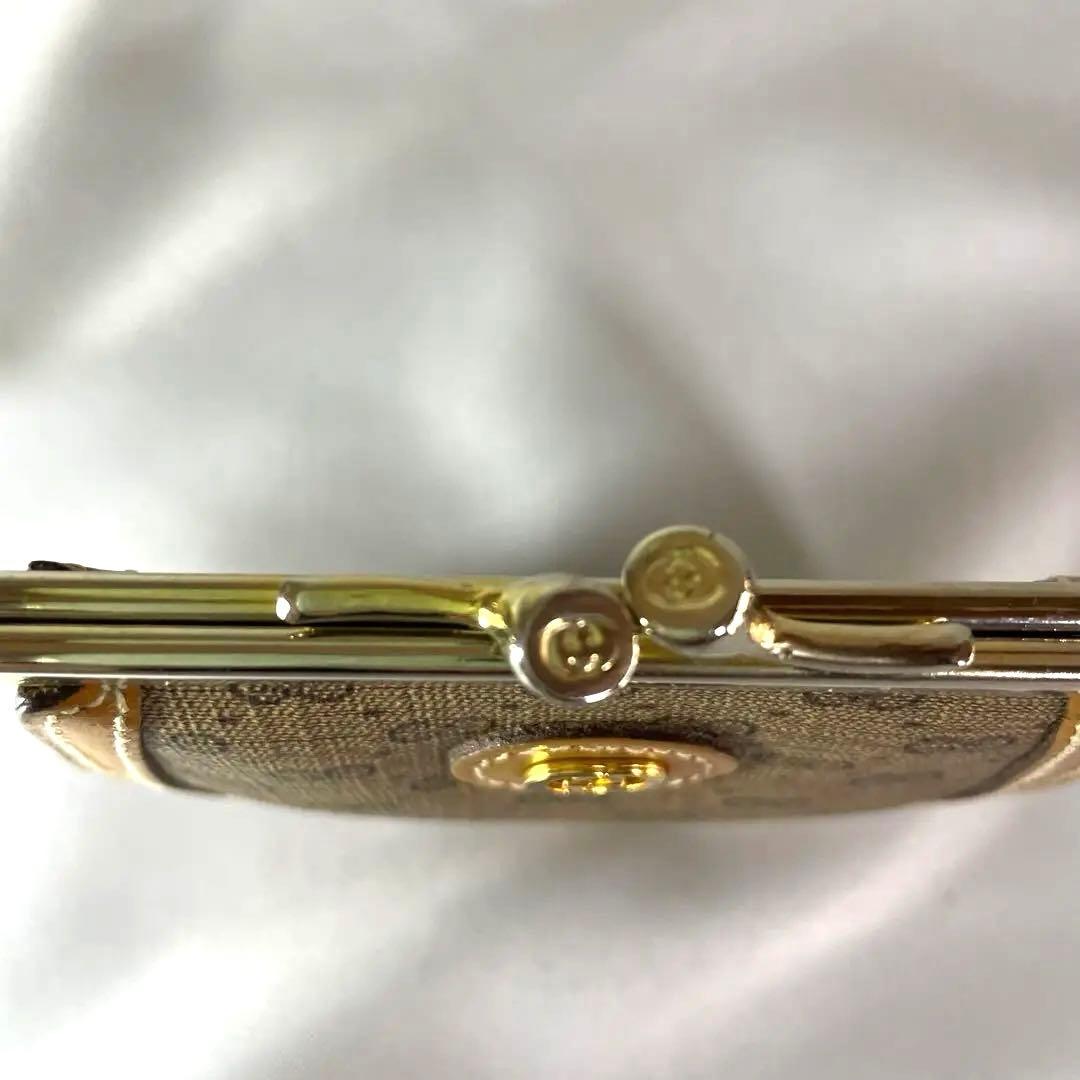 番号15 美品　【グッチ】 インターロッキングG がま口 ケース GG