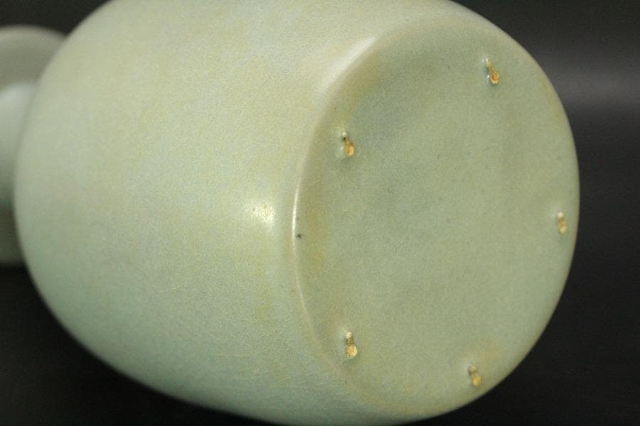 中国美術 青釉 瓶(HA517)