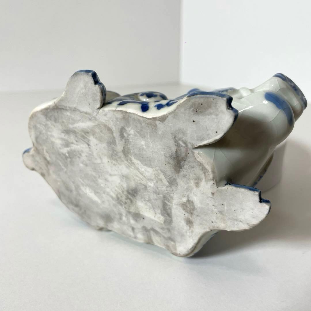 #XG446 古染付・猪型香炉・古染付・伊万里・香炉・骨董・中国古玩