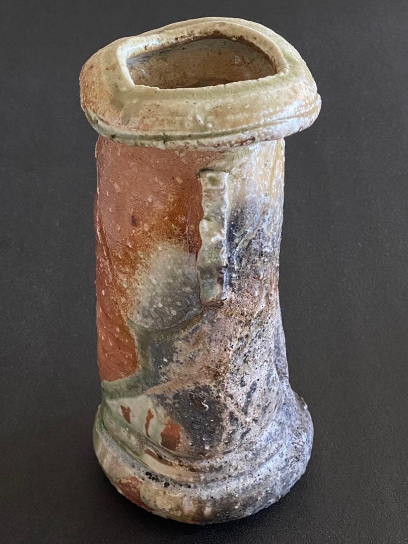 信楽焼　花瓶　花器　花入　井村侊生　　#3413