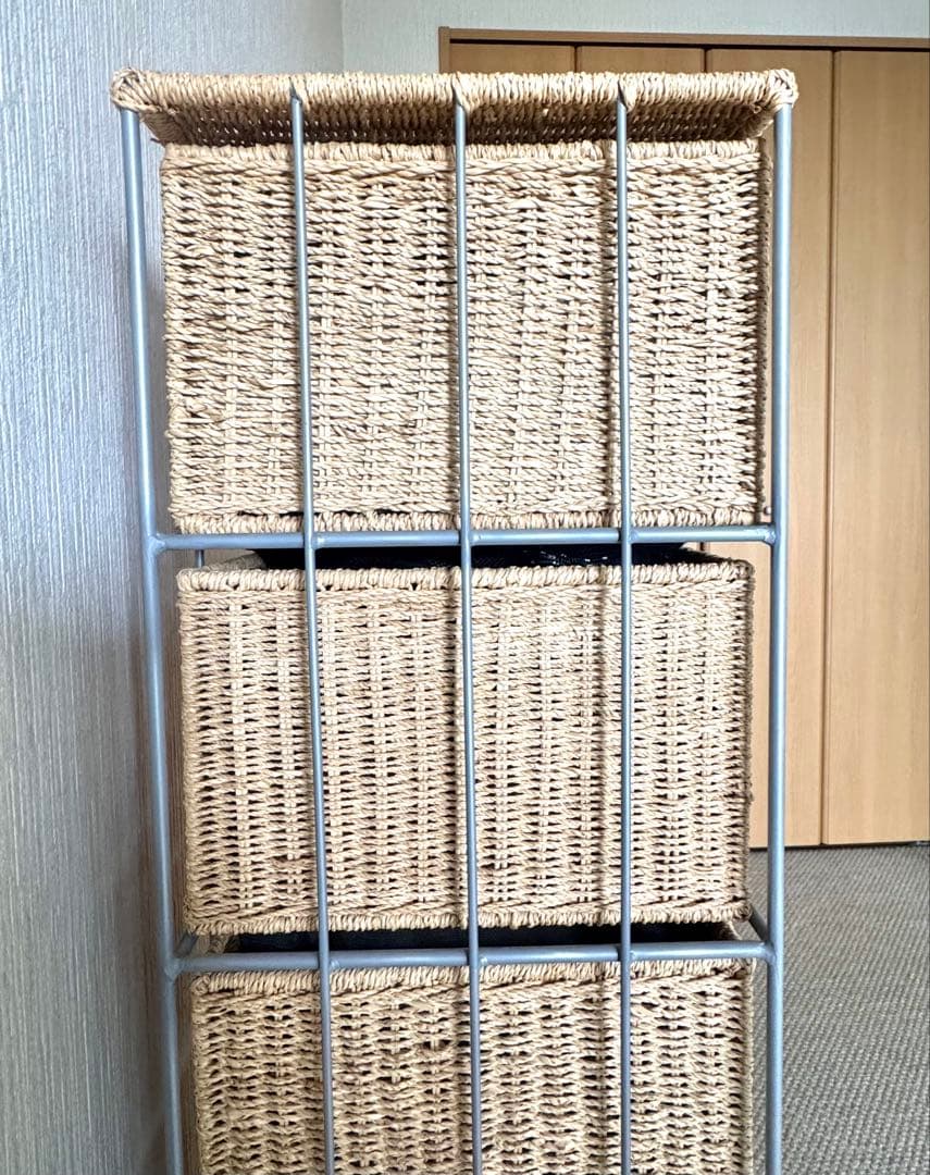 ラタン製チェスト 5段