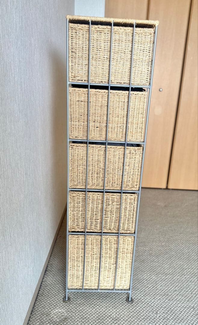 ラタン製チェスト 5段