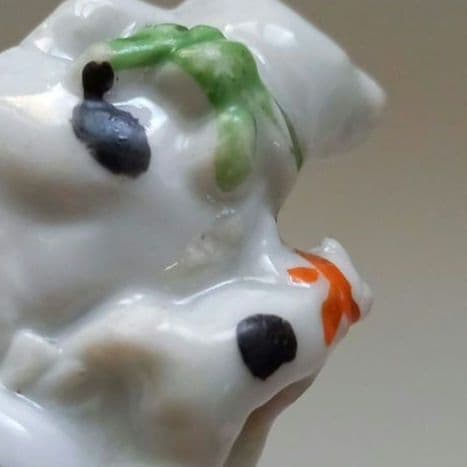 招き猫　磁器人形　レトロアンティーク人形　縁起物　親子猫