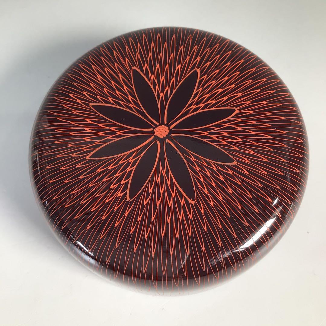 Ｍ９５７　棗　『関翠雲作』『蒟醤塗』『中棗』　共箱　茶道具