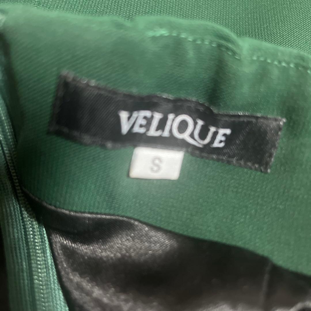 タグ付き未使用✨VELIQUE/ヴェリーク　グリーンミニワンピース　キャバドレス