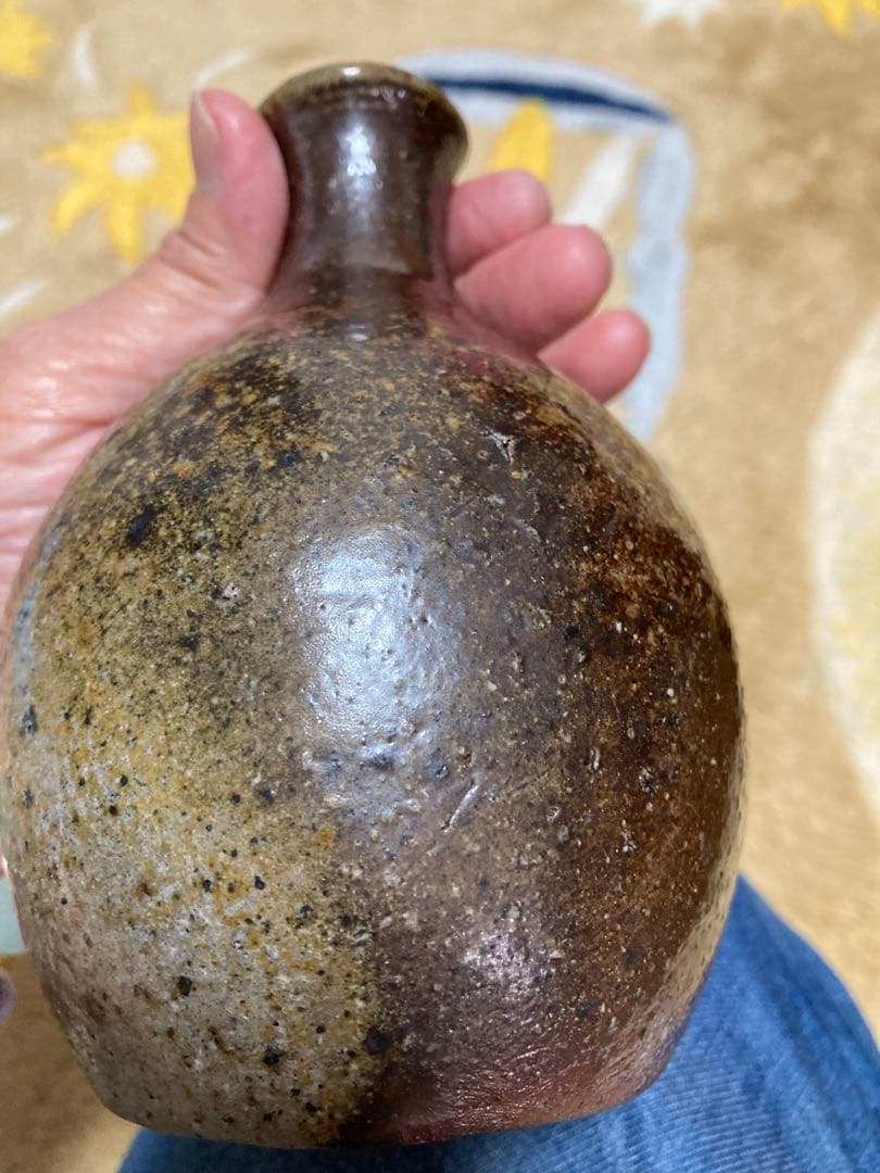 備前焼　人間国宝　金重陶陽作徳利