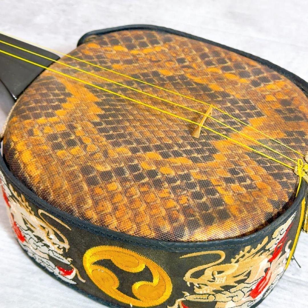 沖縄三線 蛇皮 合皮 初心者 入門者　人口革　人口皮