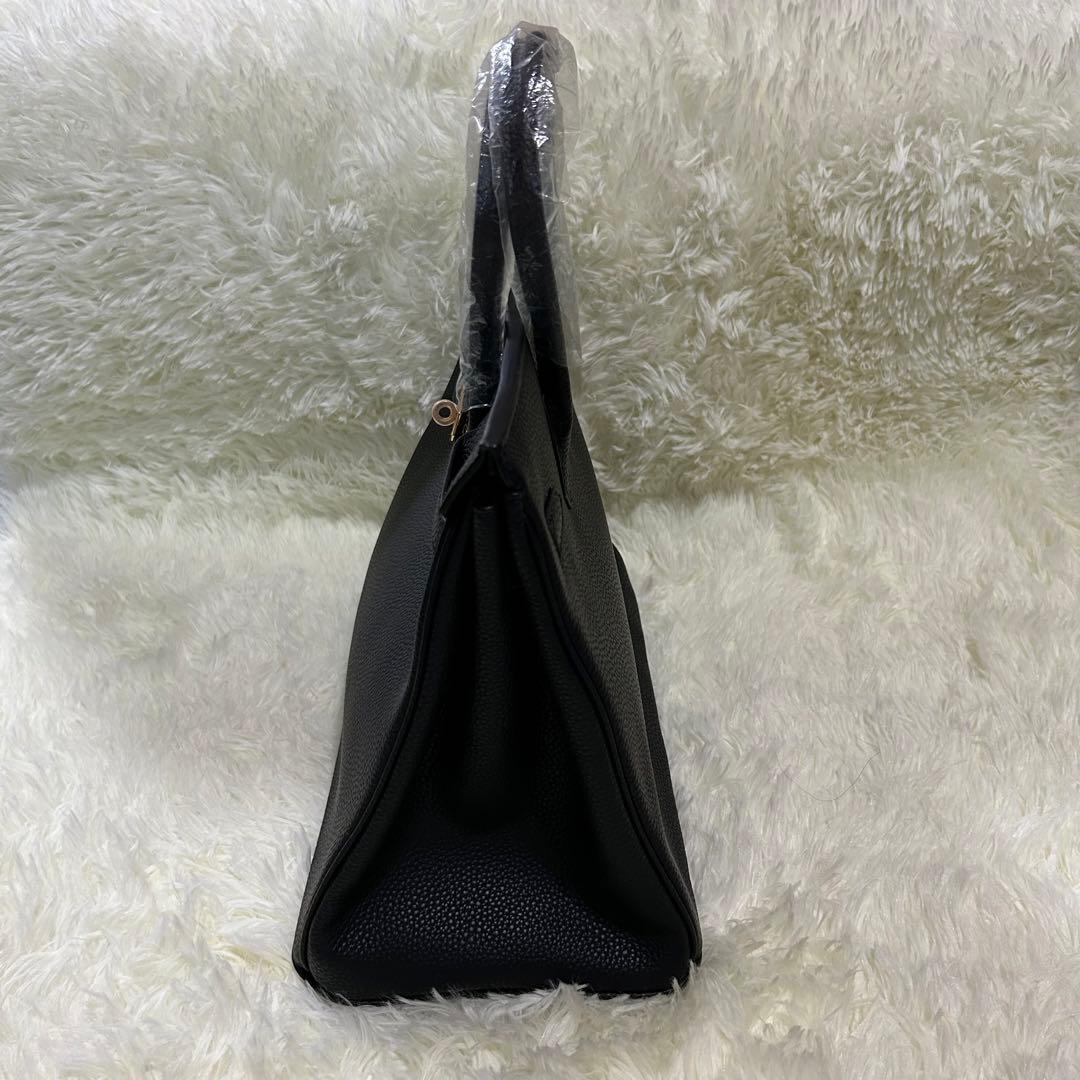 【新品】レザー　ハンドバッグ　トートバッグ　南京錠付き　ビジネス　A4 大容量