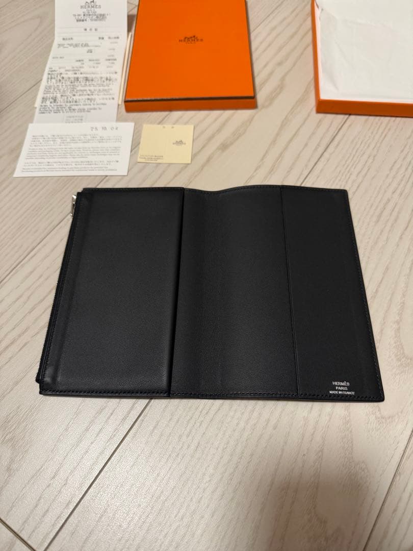 【新品同様】エルメス　ノートパッド《EAジップ》PM 黒
