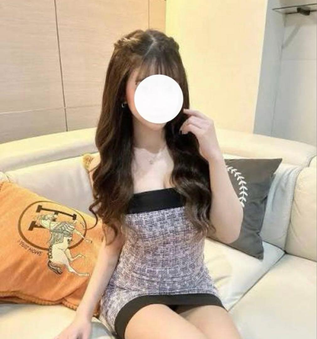 人気韓国系RANS tiara ベアトップドレス　robe de fleurs