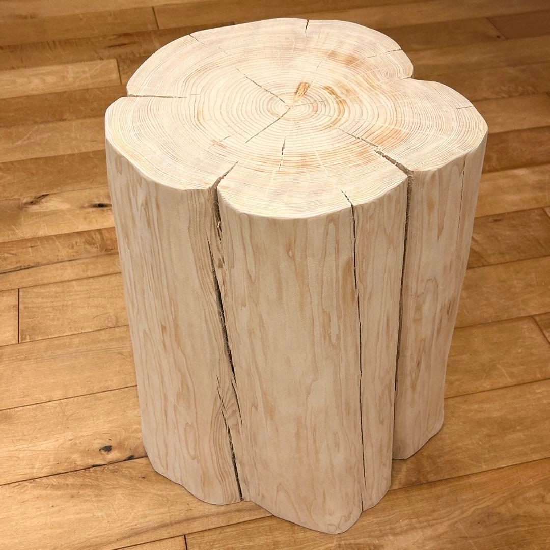 檜　丸太　椅子　特大　フリル　No.1063