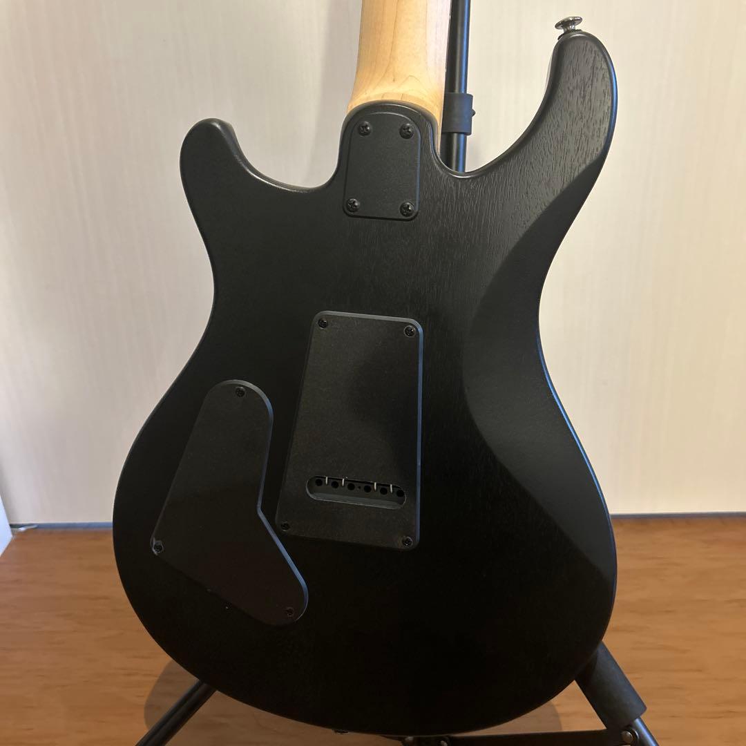PRS SE CE エレキギターブラック/ホワイトストライプ※純正ソフトケース付