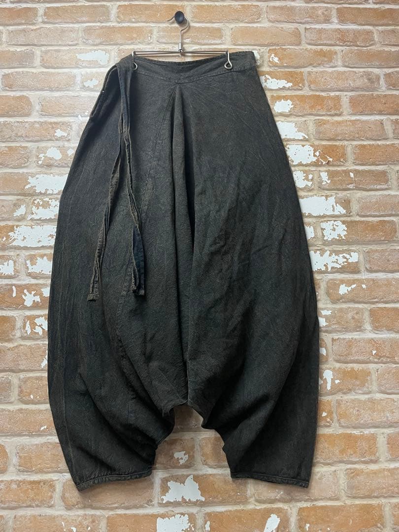 サルエルパンツ　ワイドパンツ グランジ　黒　ブラック　オーバーサイズ　y2k