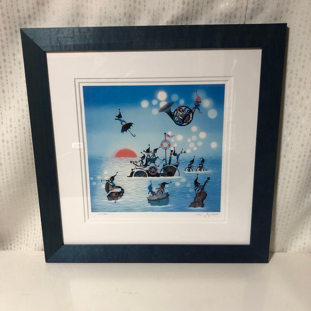 作家 藤城清治 こびとの旅立ち ダイヤモンド・スクリーニング 114/800