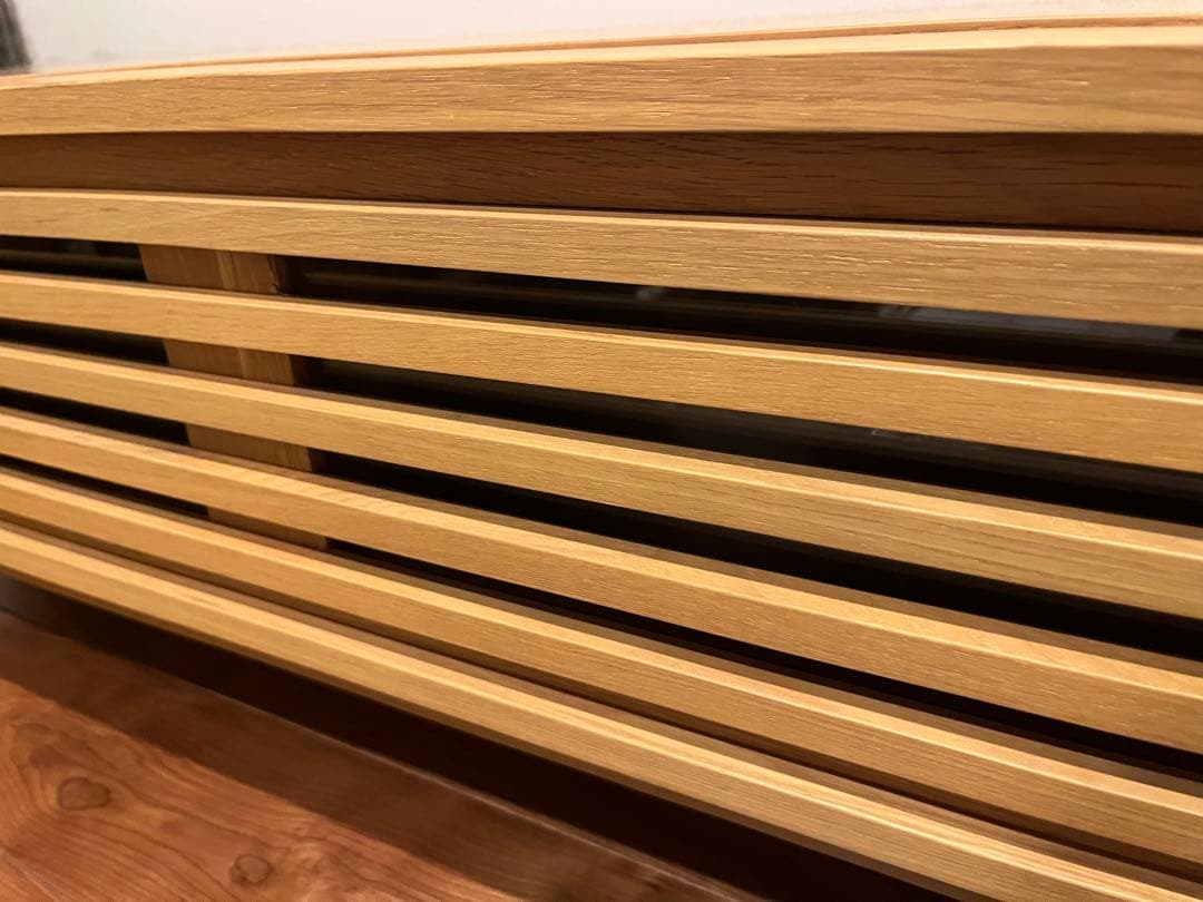 ナチュラル木製テレビ台 スラットデザイン