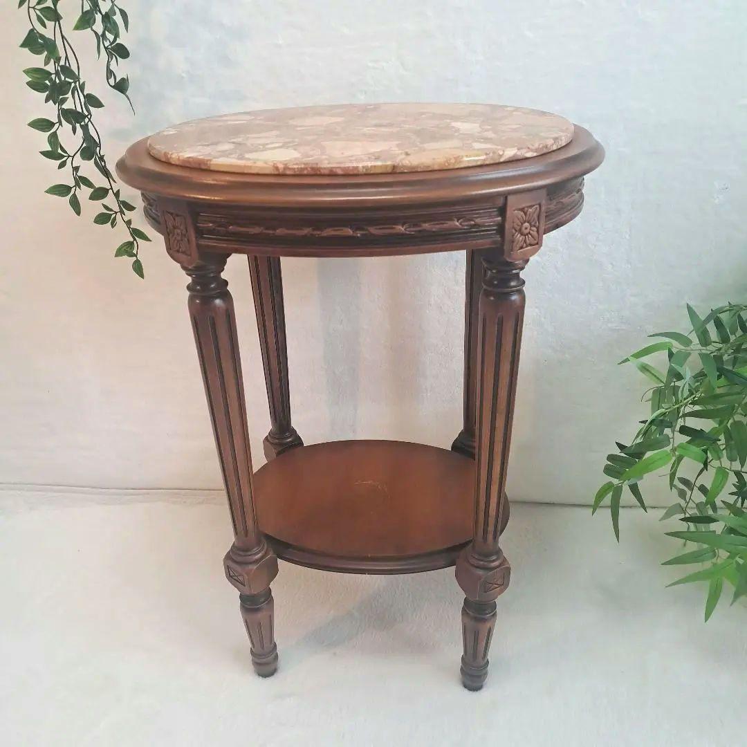 アンティーク　大理石　イタリア家具　サイドテーブル　コンソール家具