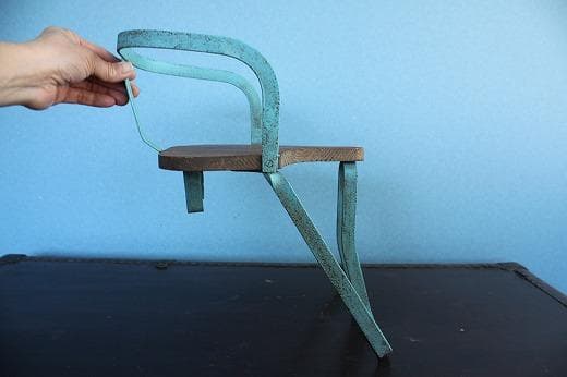 品番　z-0667 自転車チャイルドシート　アンティーク　アイアン　補助シート